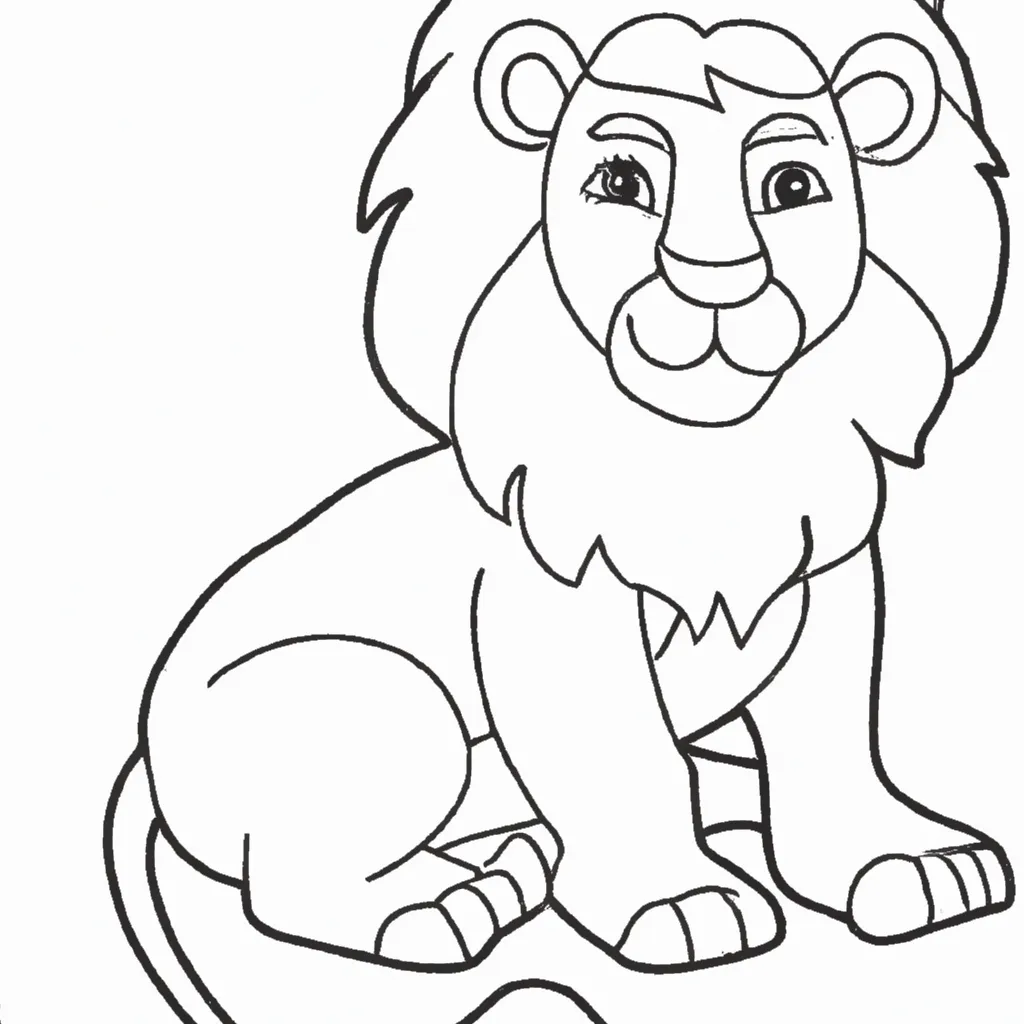 Desenho para colorir desenhos leao