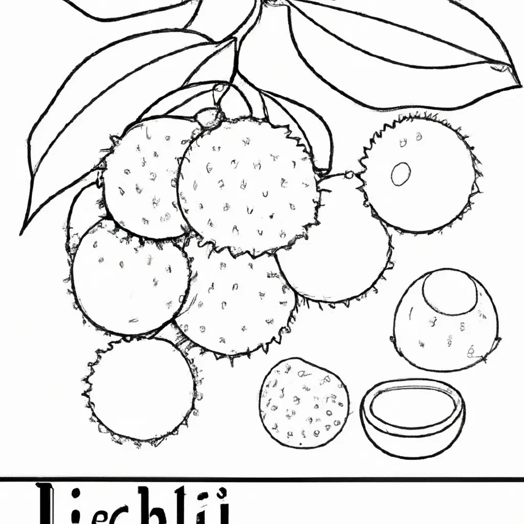Desenho para colorir desenhos lichia