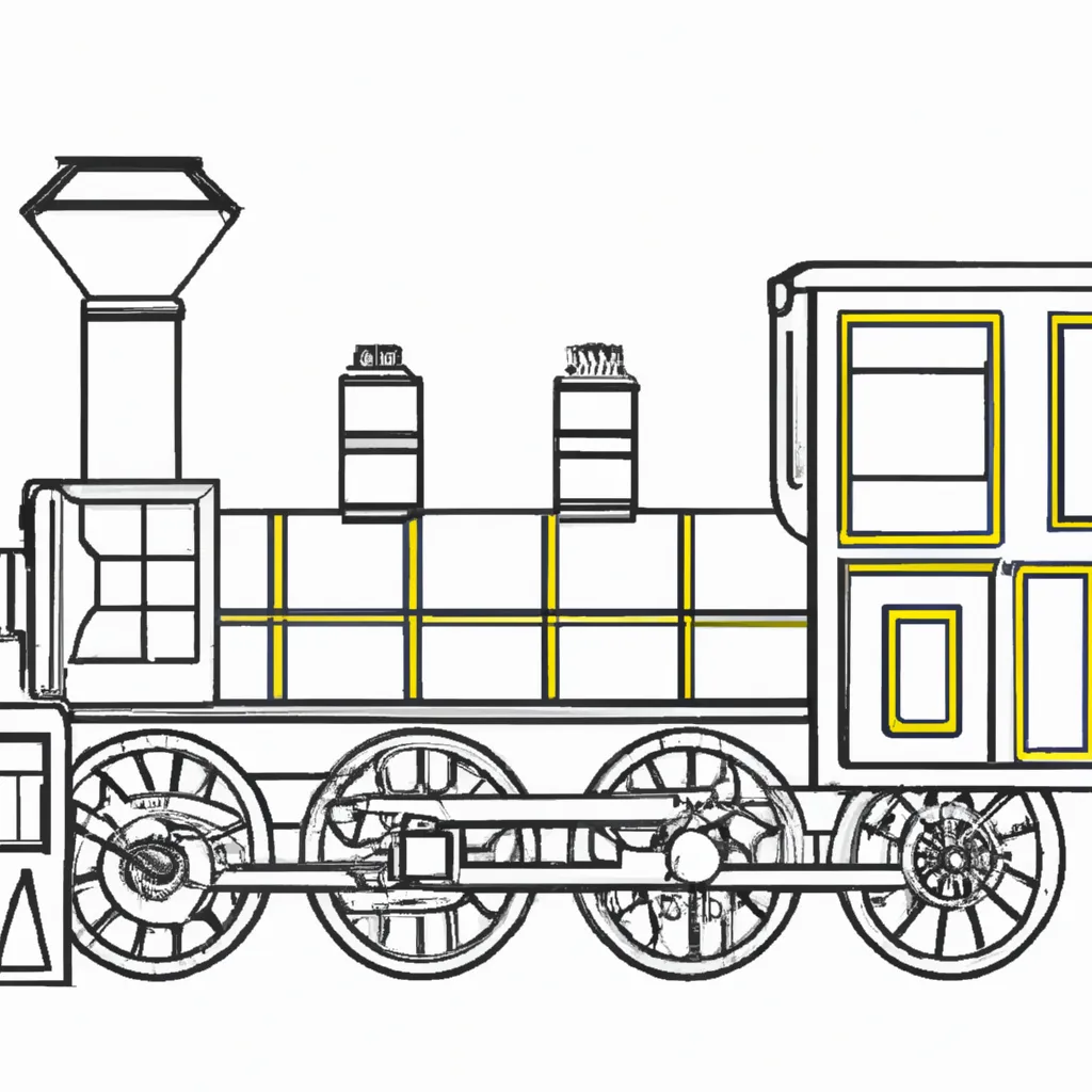 Desenho para colorir desenhos locomotiva