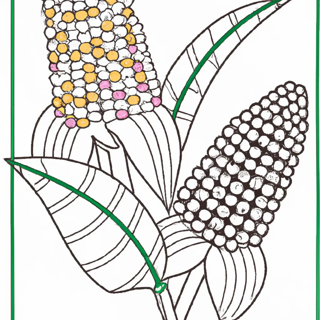 Desenho para colorir desenhos milho