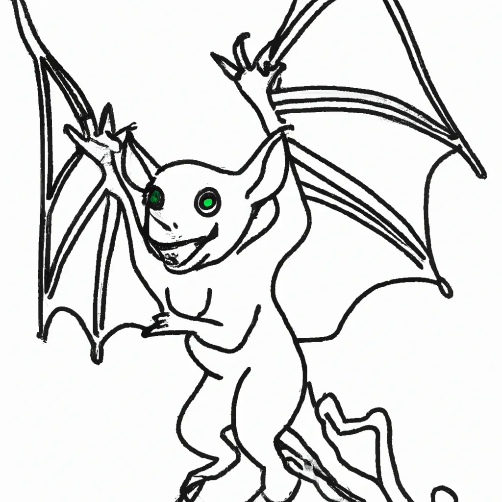 Desenho para colorir desenhos morcego