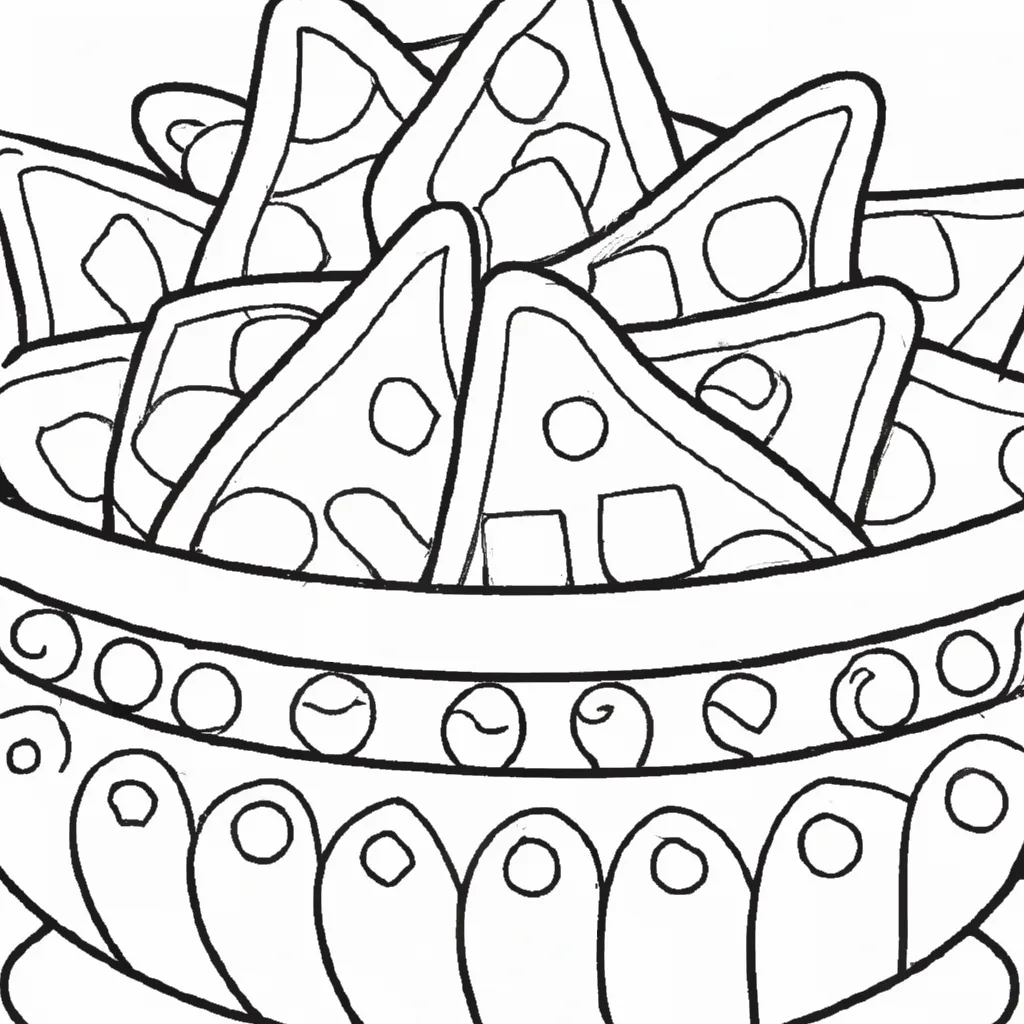 Desenho para colorir desenhos nachos