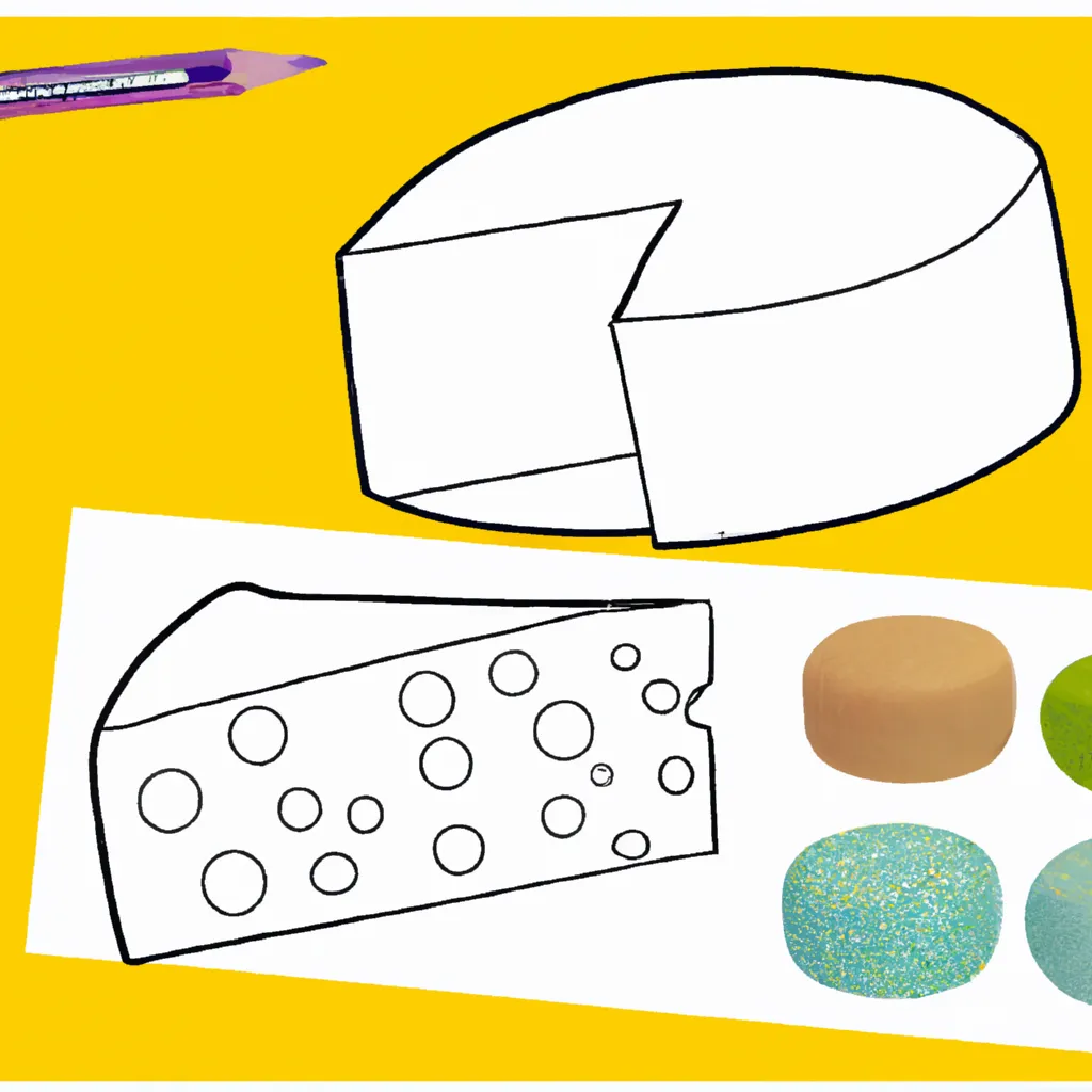 Desenho para colorir desenhos queijo