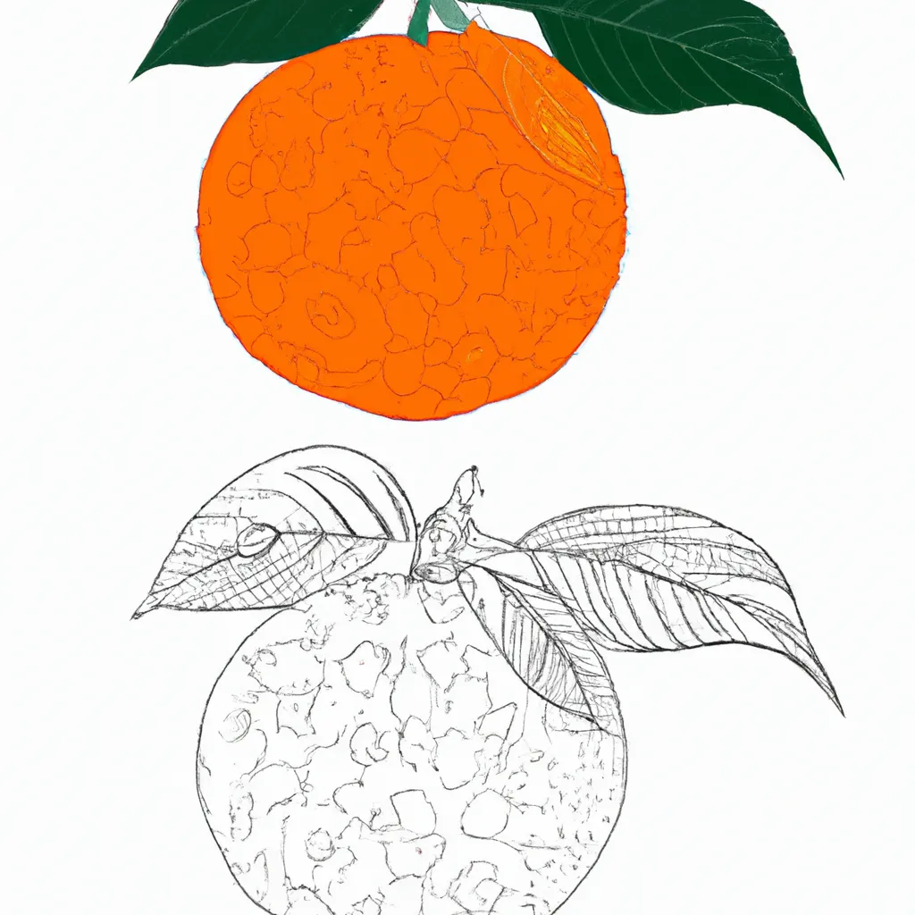 Desenho para colorir desenhos tangerina