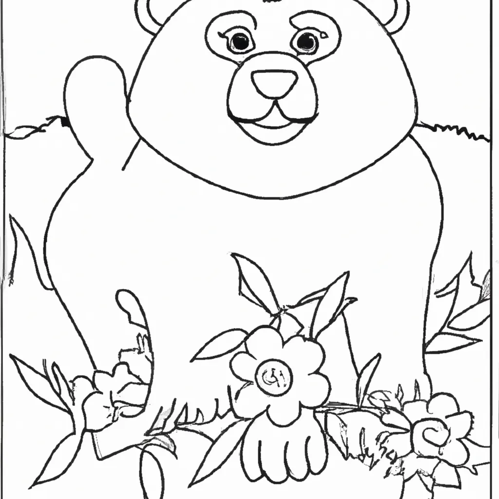 Desenho para colorir desenhos ursos ilustracoes
