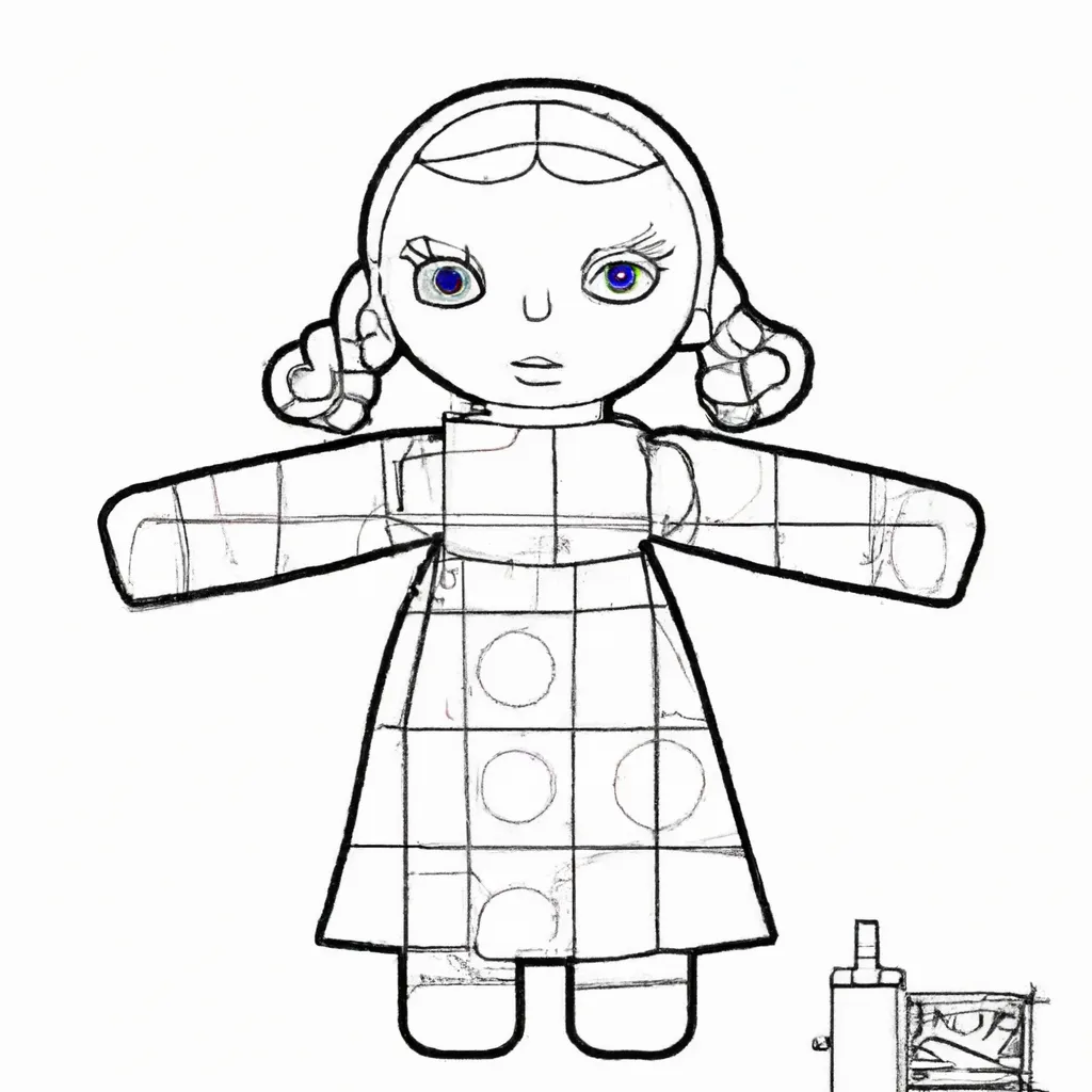 Desenho para criancas de boneca desenhos arte criatividade crianca