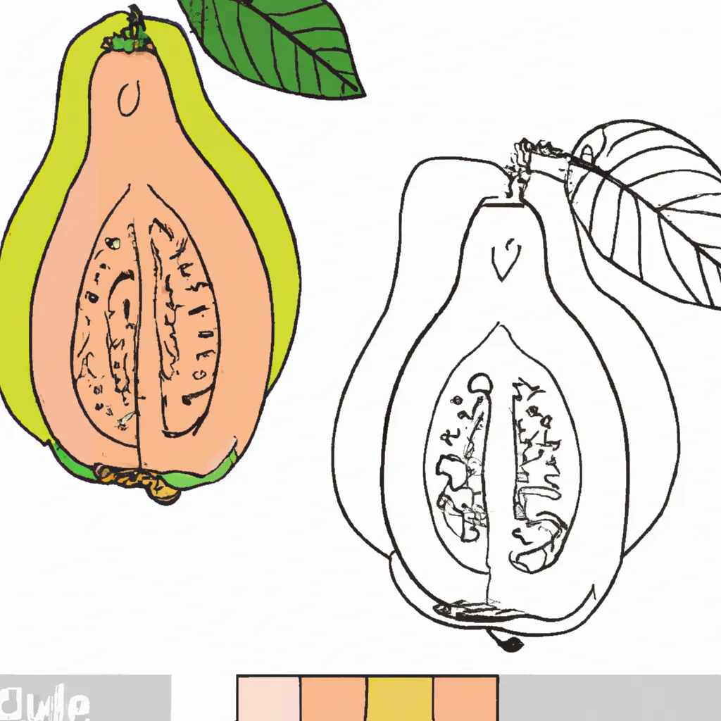 Desenho para criancas de desenhe goiaba facil rapido