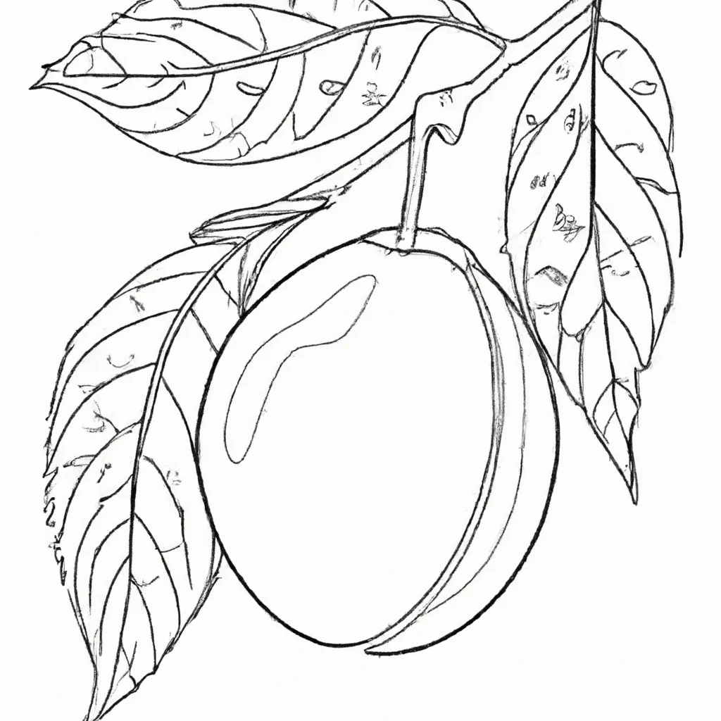 Desenho para criancas de desenho ameixa ilustracao fruta artes