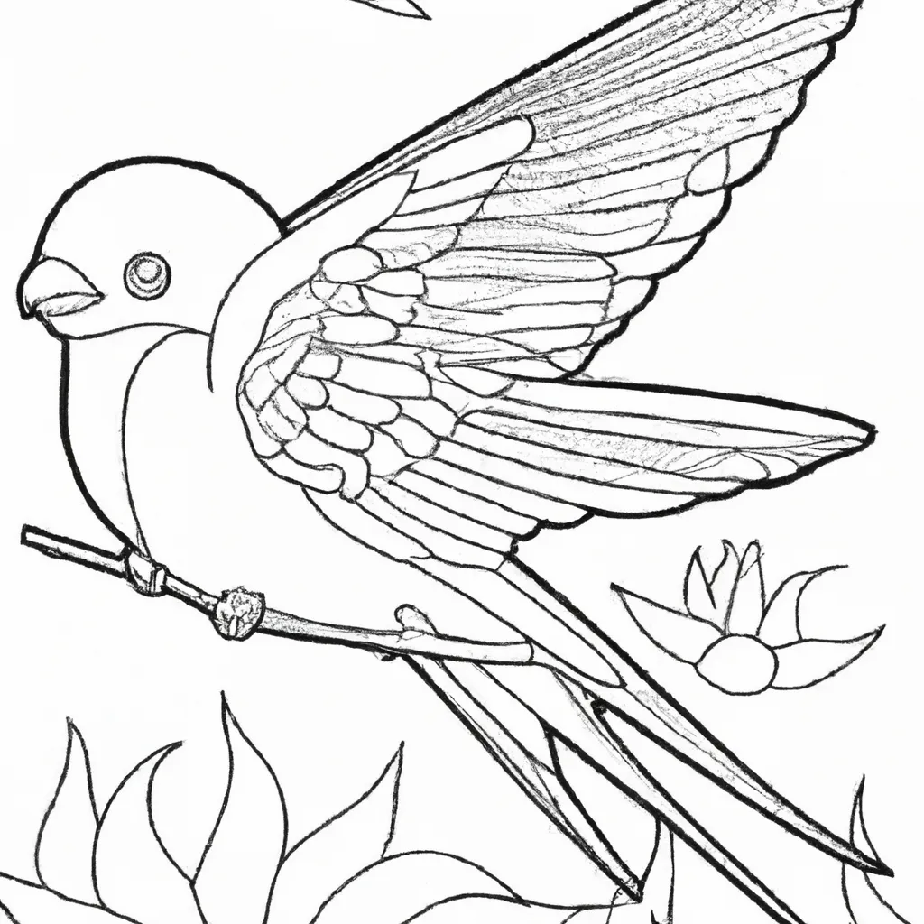 Desenho para criancas de desenho andorinha