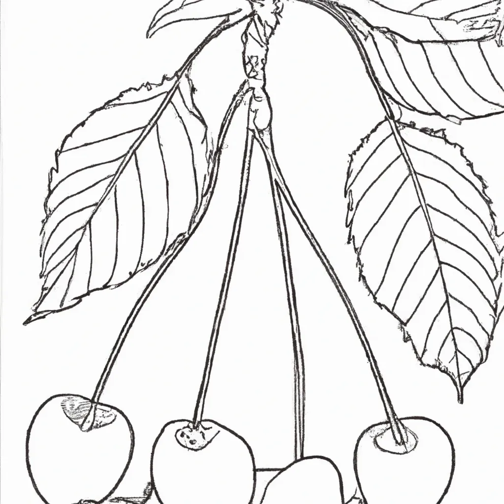 Desenho para criancas de desenho cereja frutas arte diversao