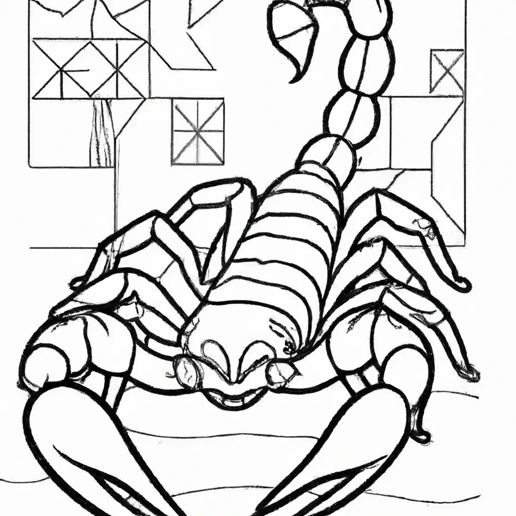 Desenho para criancas de desenho escorpiao