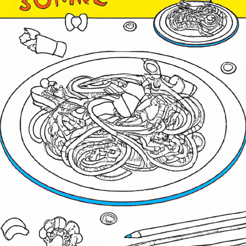 Desenho para criancas de desenho espaguete arte culinaria ptbr