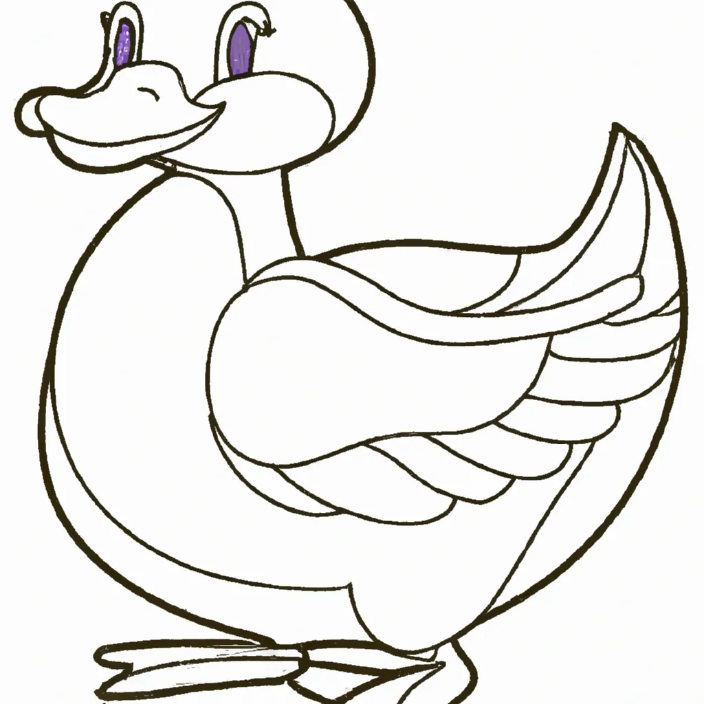 Desenho para criancas de desenho pato animado infantil