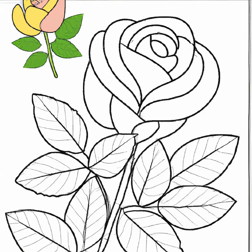 Desenho para criancas de desenho rosa flor arte linda