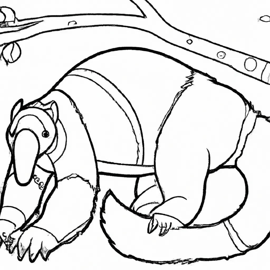 Desenho para criancas de desenho tamandua pt br