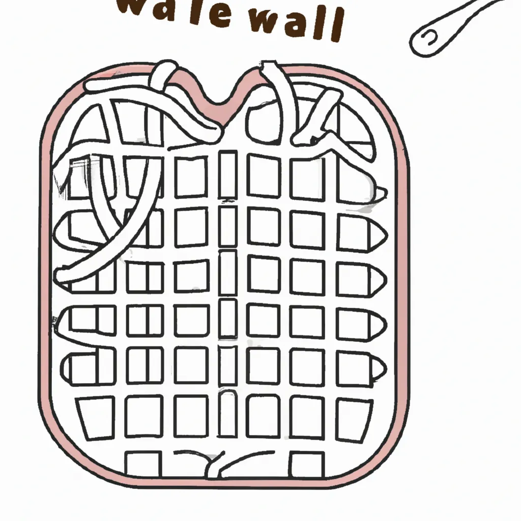 Desenho para criancas de desenho waffle comida gostosa