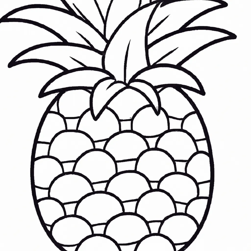 Desenho para criancas de desenhos abacaxi divertidos