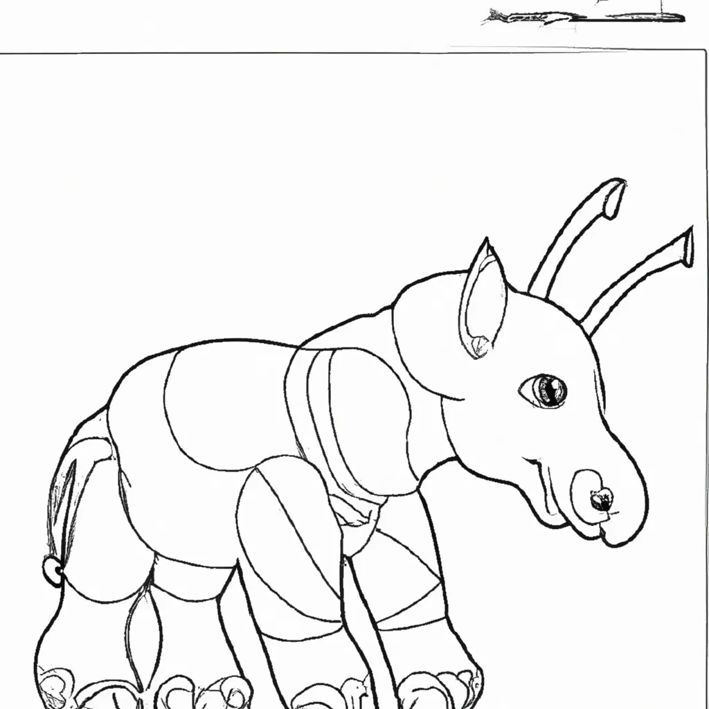 Desenho para criancas de desenhos anta arte animal linda