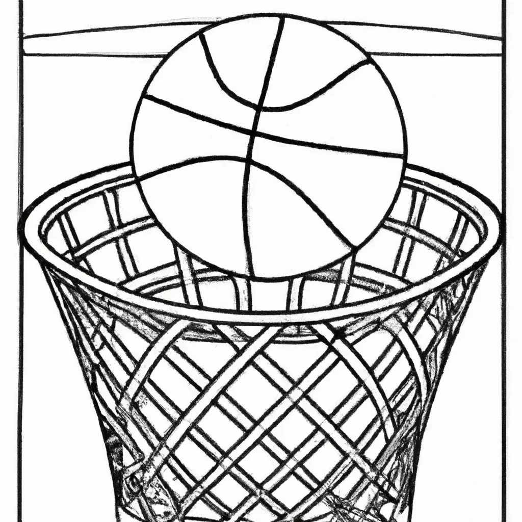 Desenho para criancas de desenhos basquete