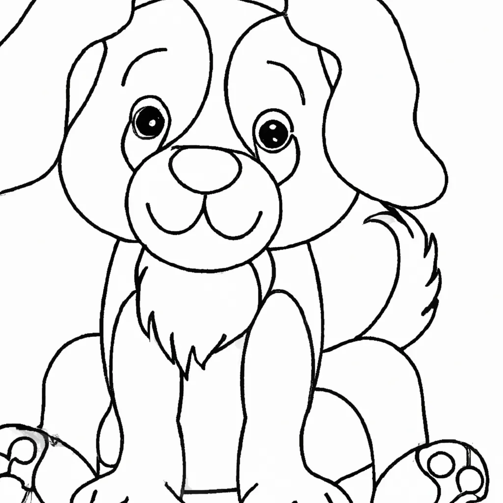 Desvende o Desenho de Cachorro para Colorir e Surpreenda-se! Desenho para criancas de desenhos cachorro 1