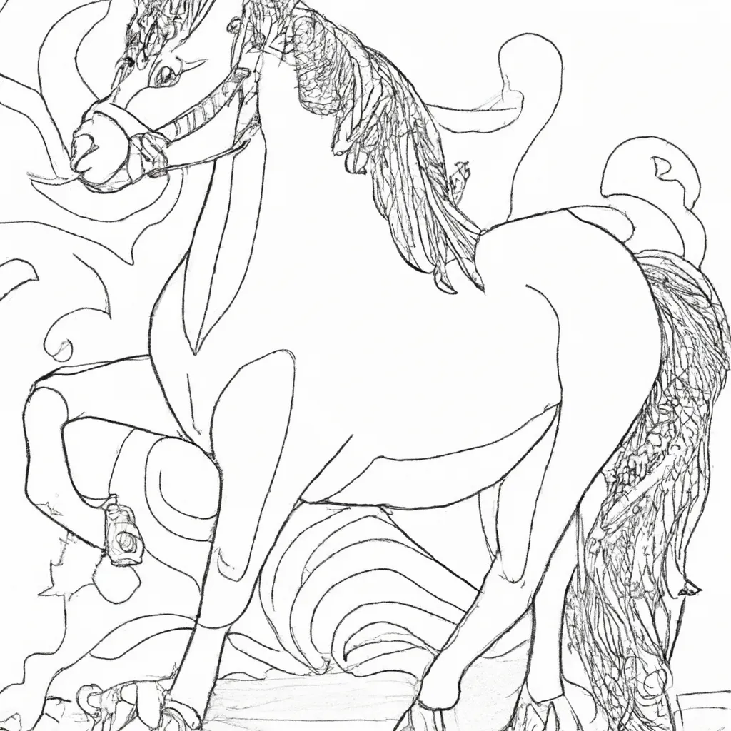 Desenho para criancas de desenhos cavalo