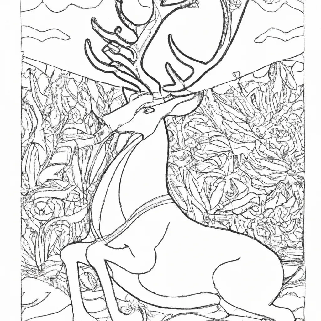 Desenho para criancas de desenhos cervo arte natureza mistico