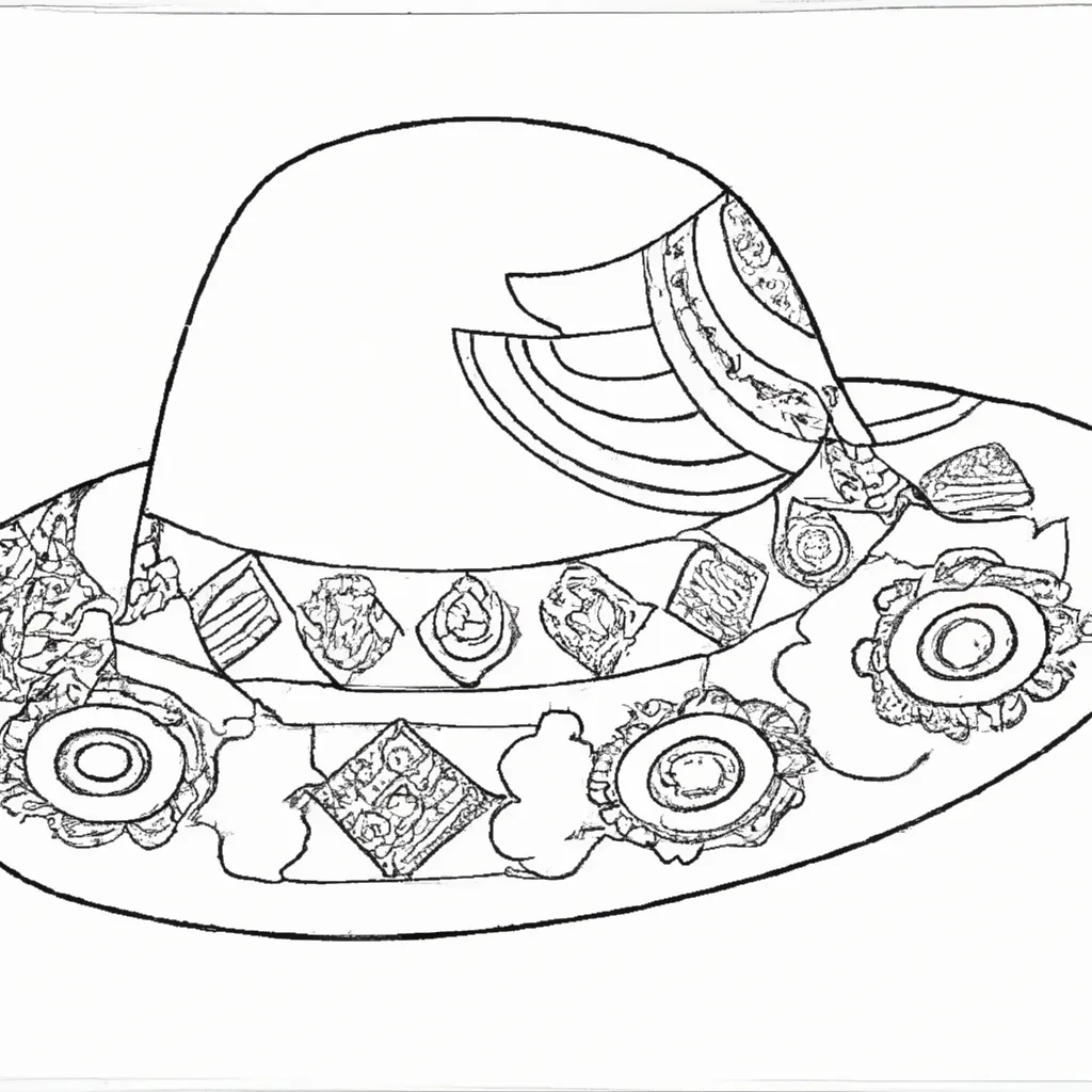 Desenho para criancas de desenhos chapeu