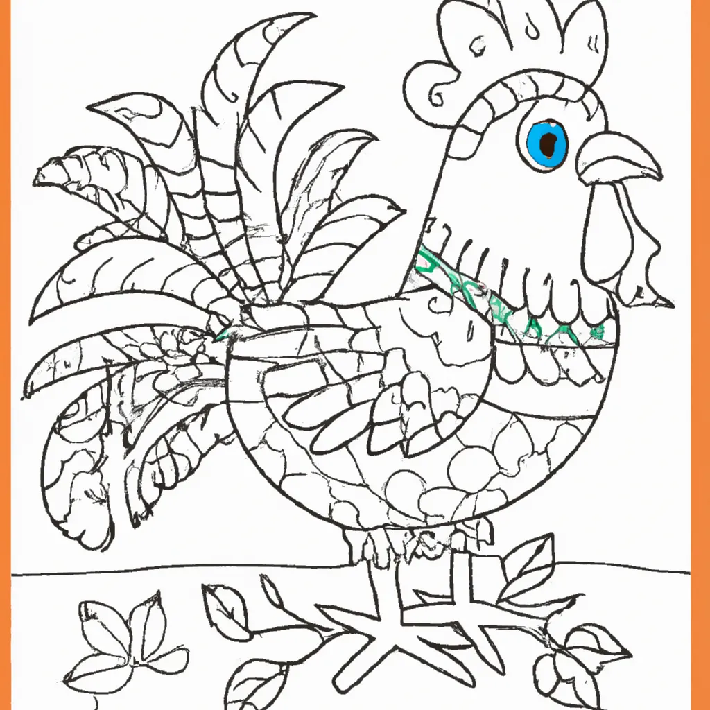 Desenho para criancas de desenhos de frango