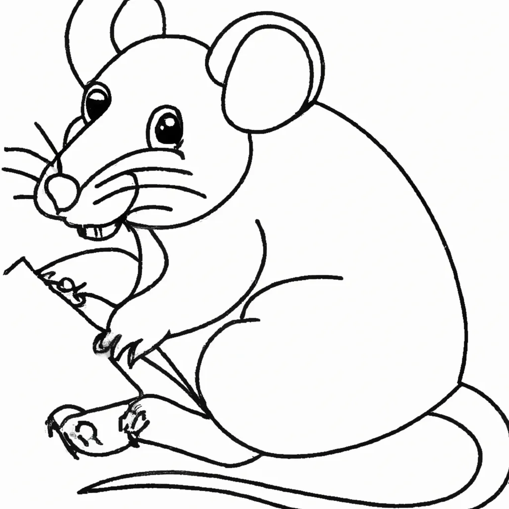 Desenho para criancas de desenhos de rato