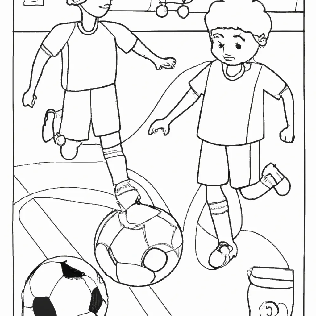 Desenho para criancas de desenhos futebol