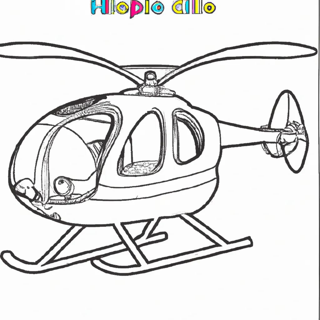 Desenho para criancas de desenhos helicoptero