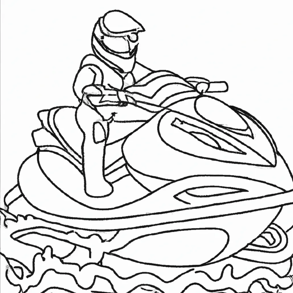 Desenho para criancas de desenhos jetski