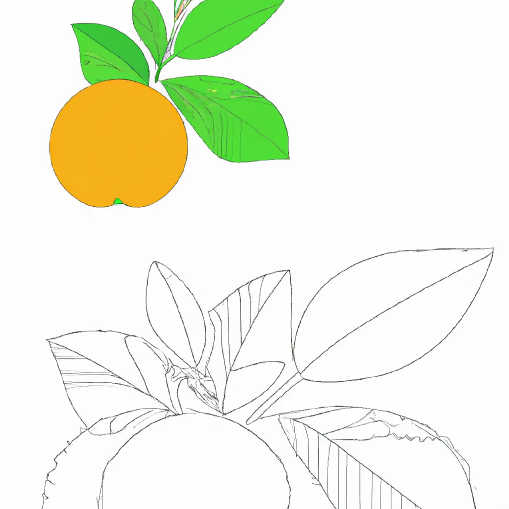 Desenho para criancas de desenhos laranja