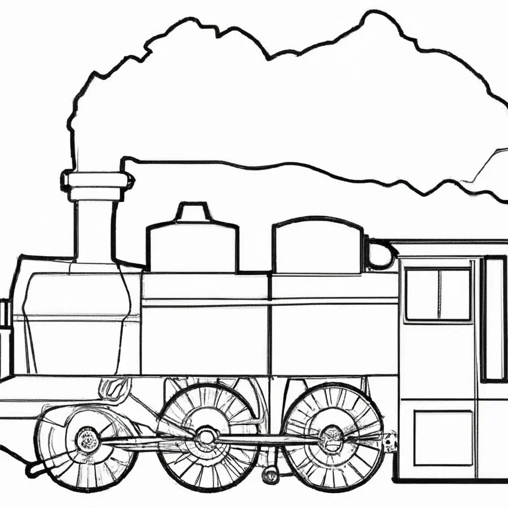 Desenho para criancas de desenhos locomotiva