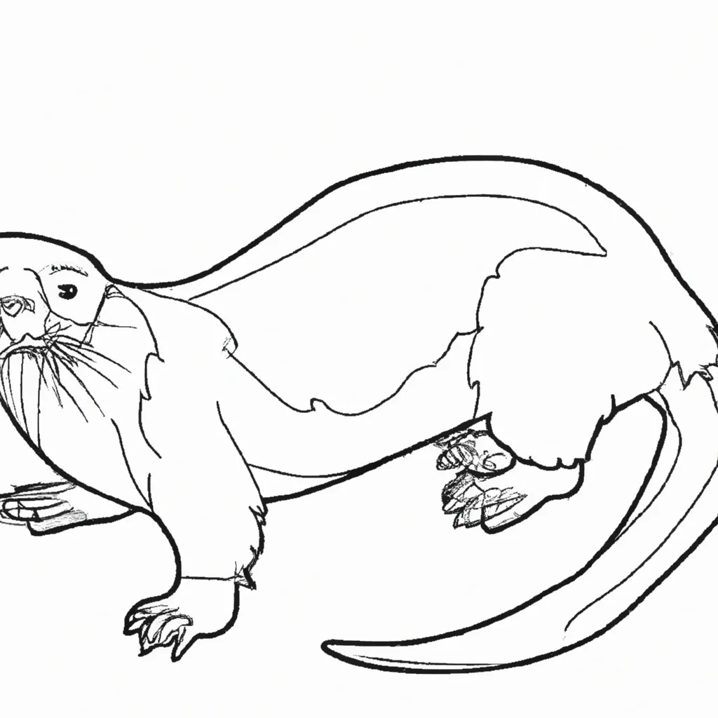 Desenho para criancas de desenhos lontra