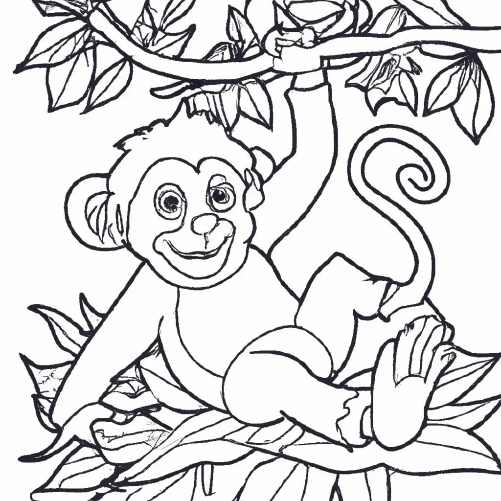 Desenho para criancas de desenhos macaco