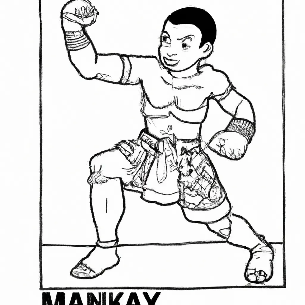 Desenho para criancas de desenhos muay thay