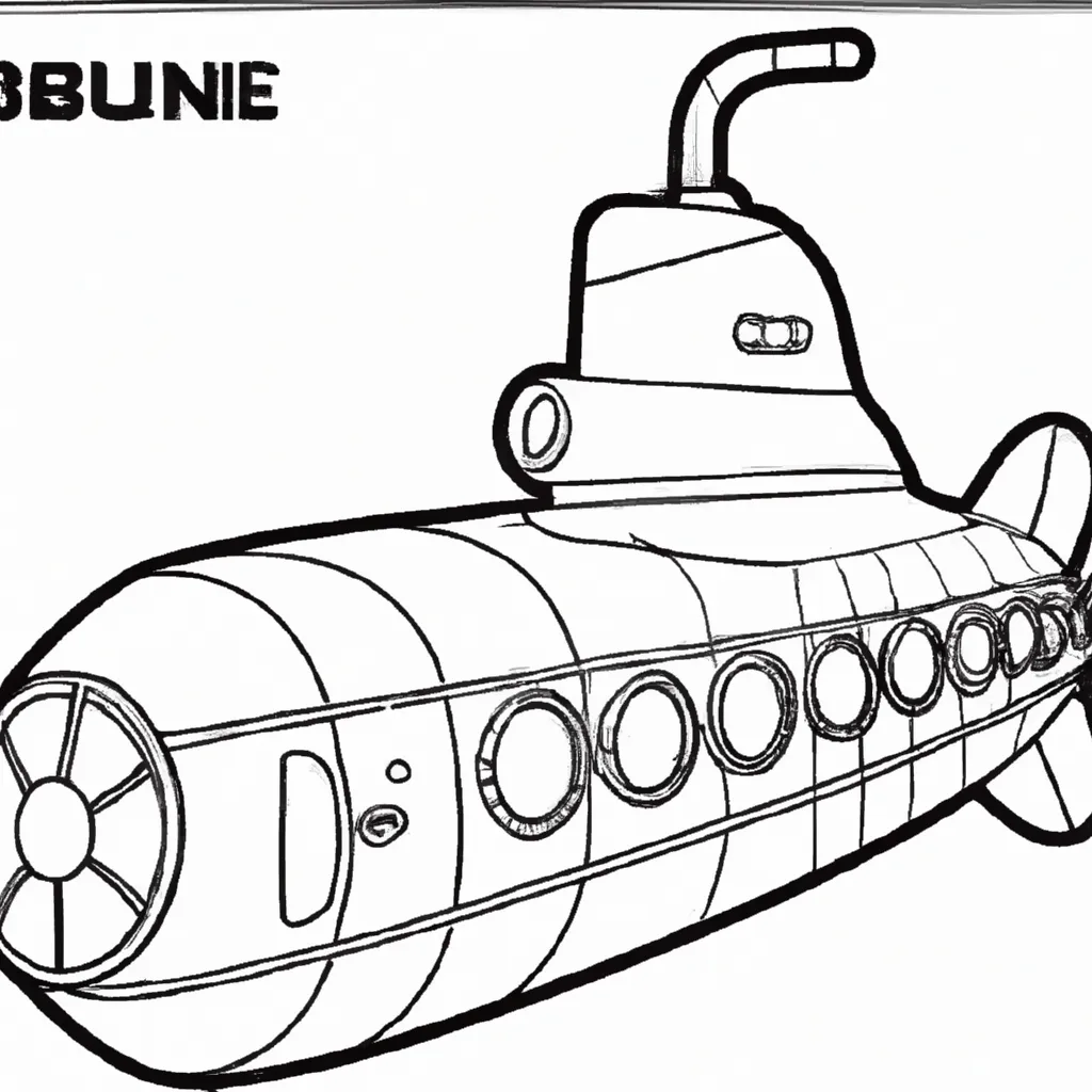 Desenho para criancas de desenhos submarino