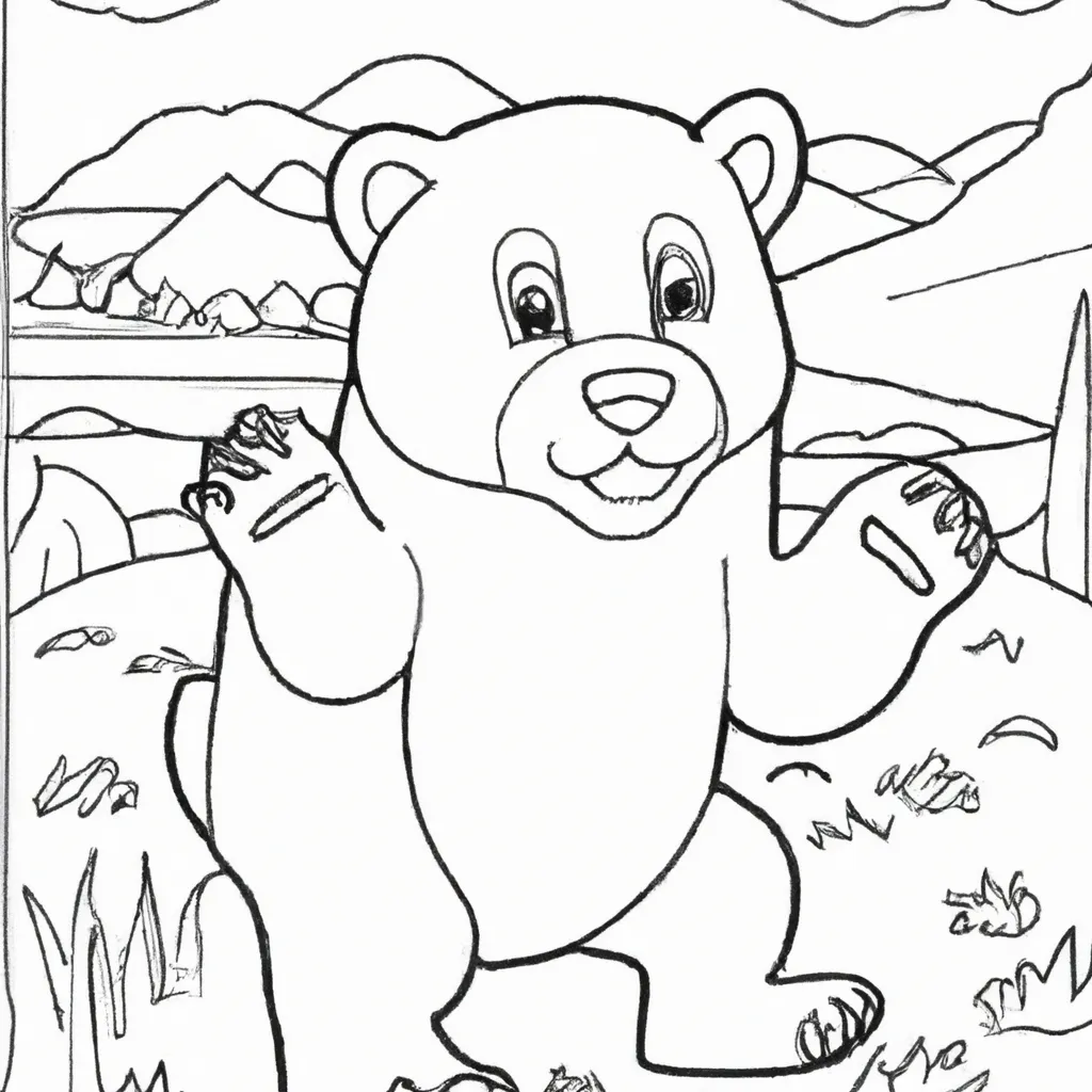 Desenho para criancas de desenhos ursos ilustracoes