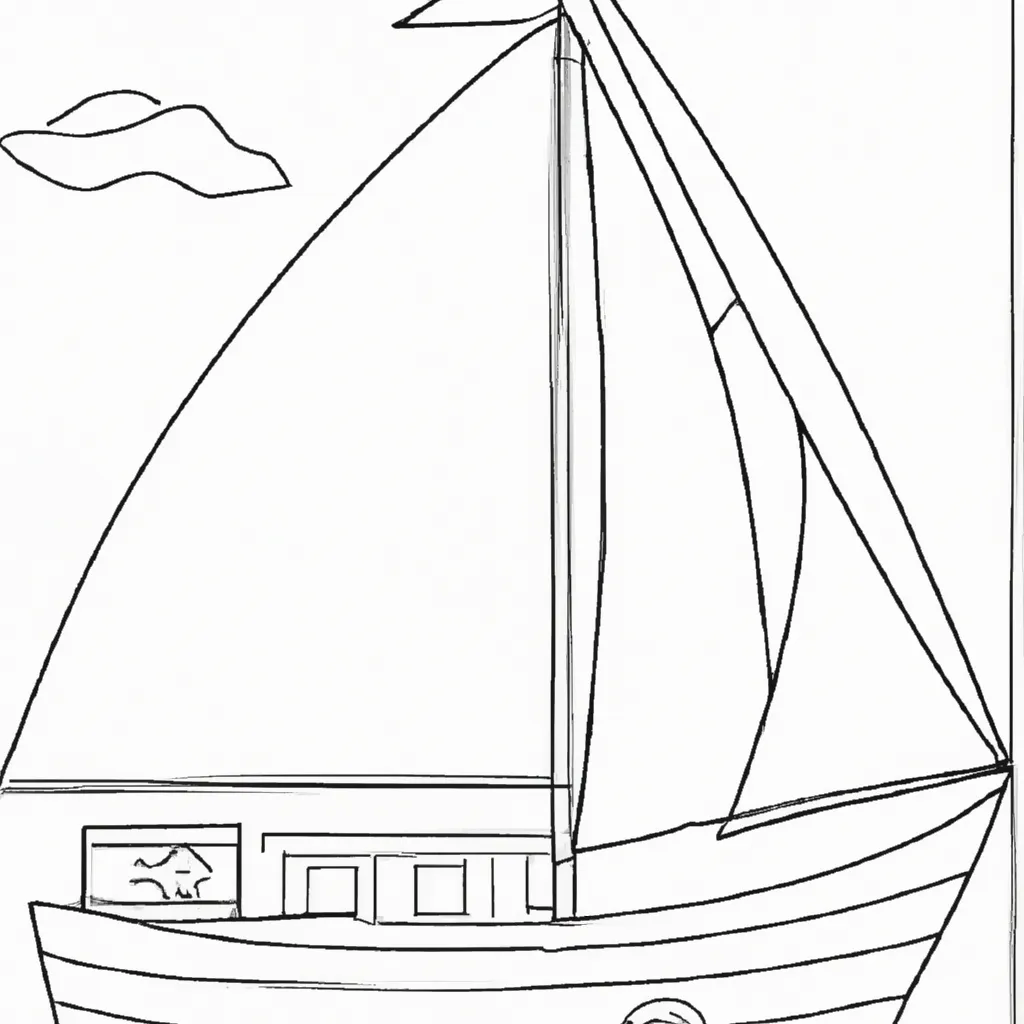Desenho para criancas de desenhos veleiro