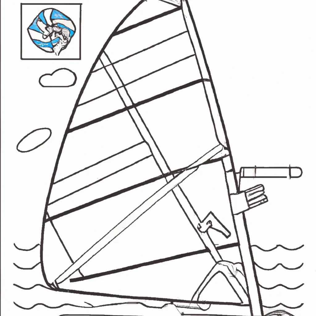Desenho para criancas de desenhos windsurf