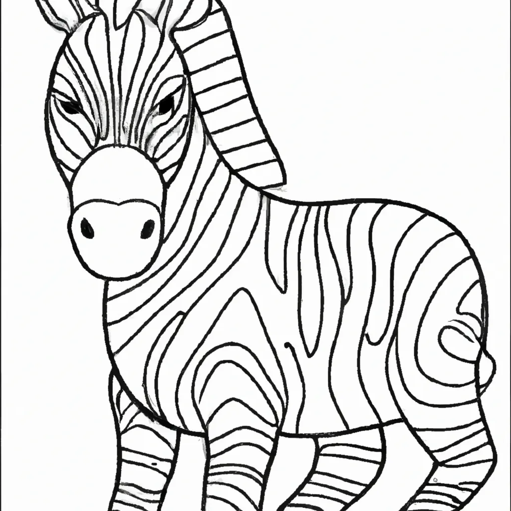 Desenho para criancas de desenhos zebra