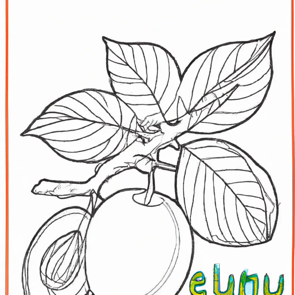 Desenho para pintar desenho ameixa ilustracao fruta artes