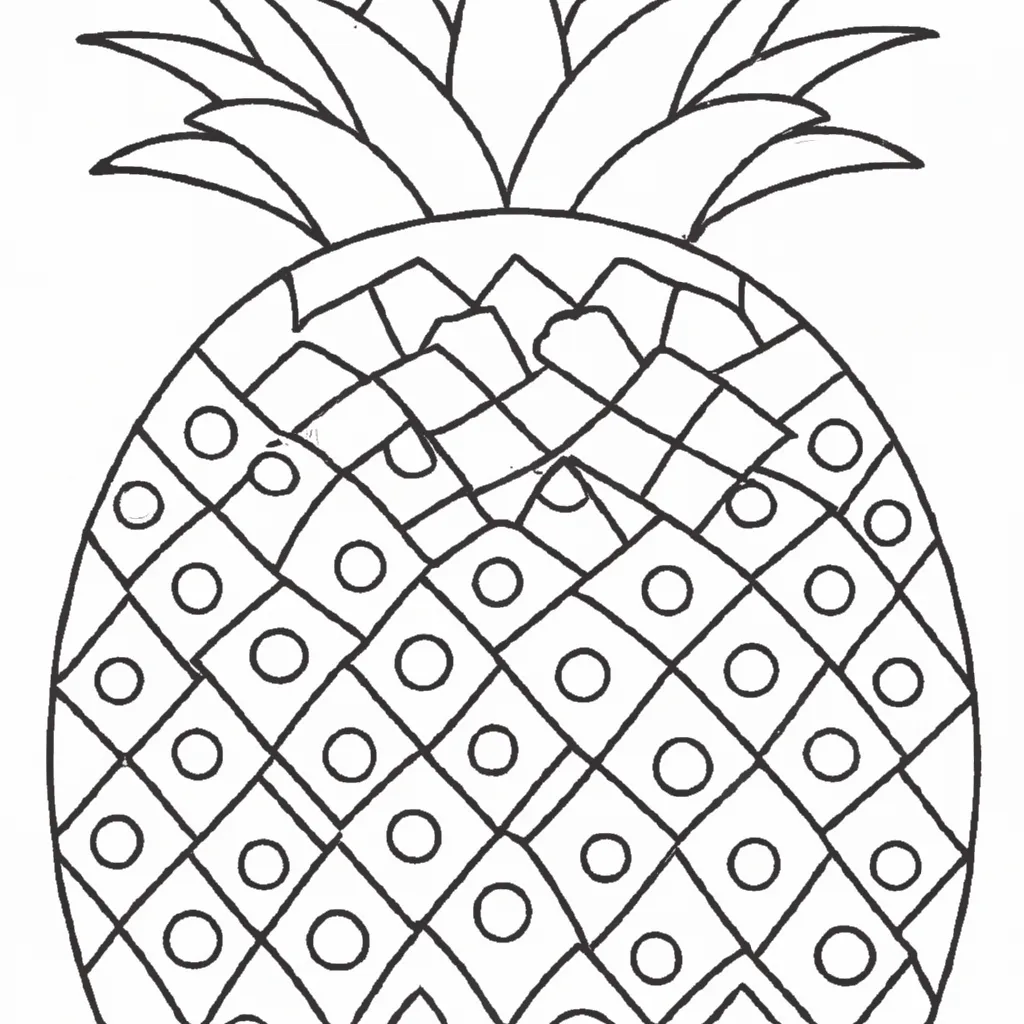 Desenho para pintar desenhos abacaxi divertidos