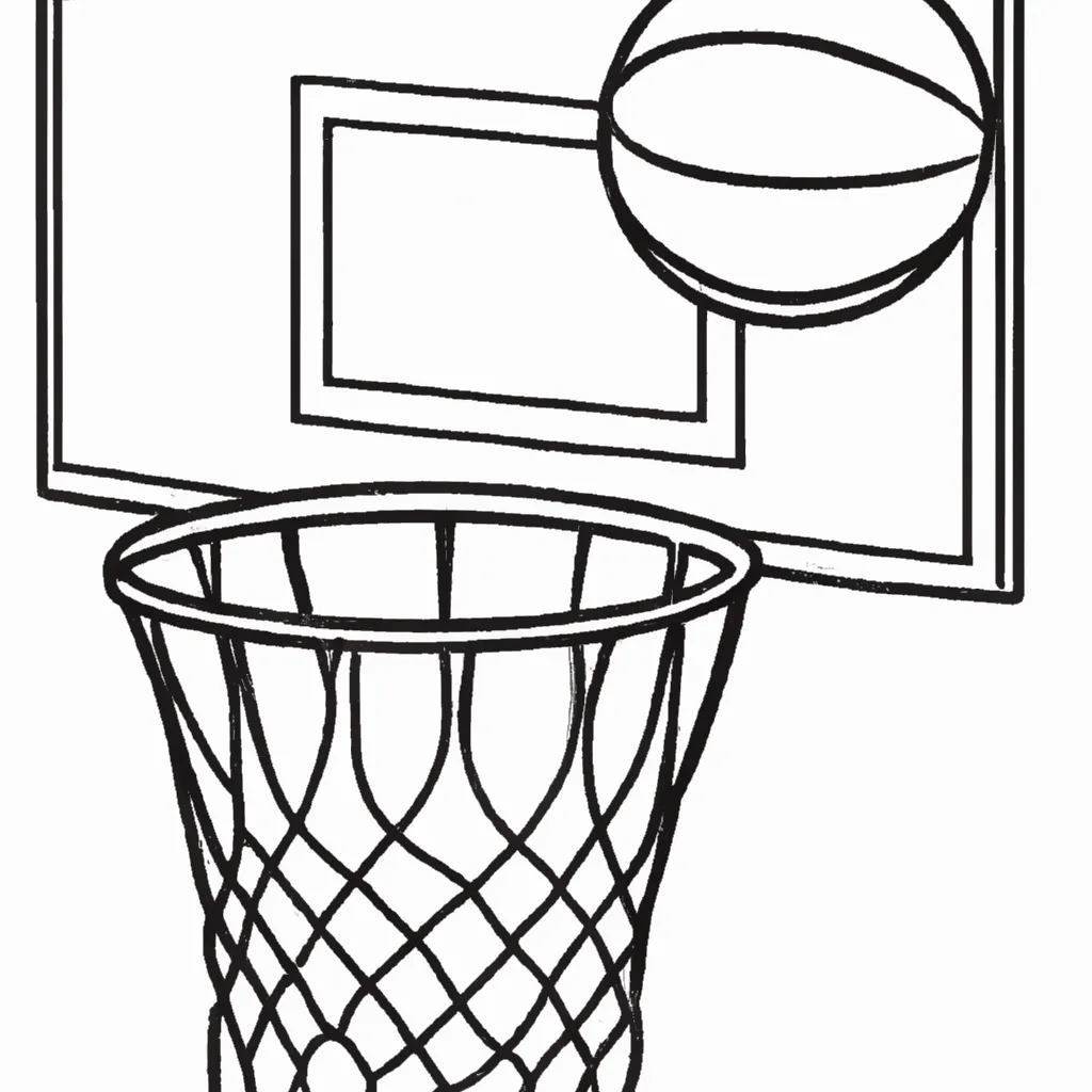 Desenho para pintar desenhos basquete