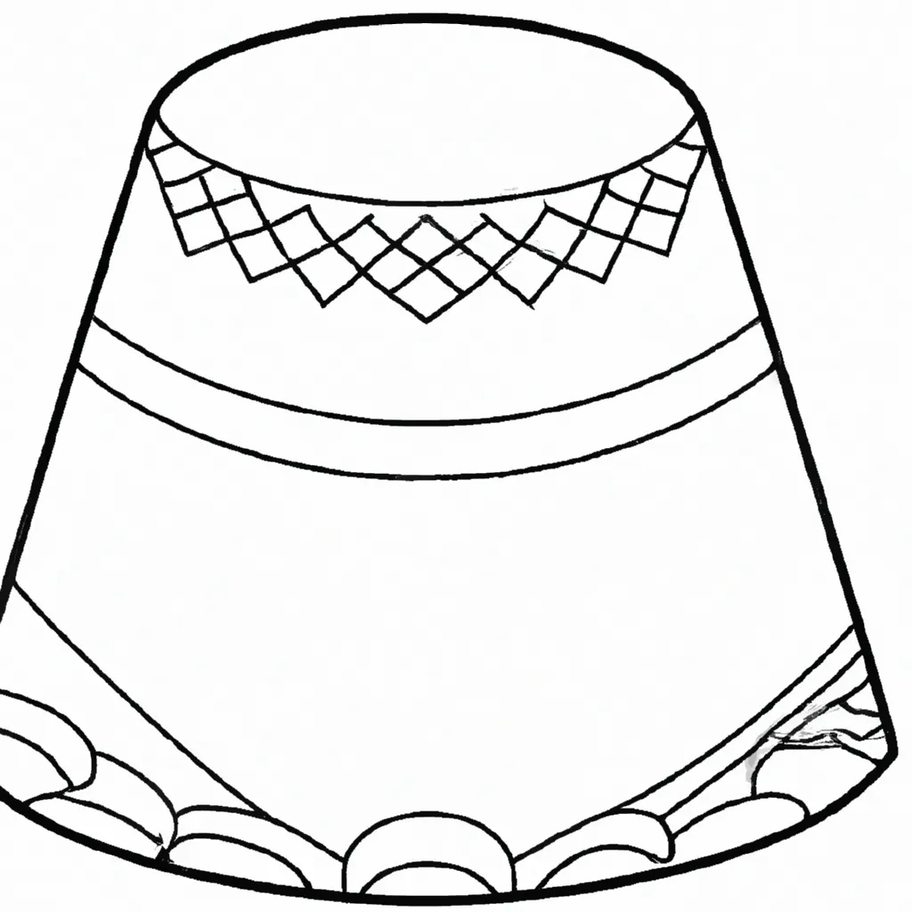Desenho para pintar desenhos chapeu