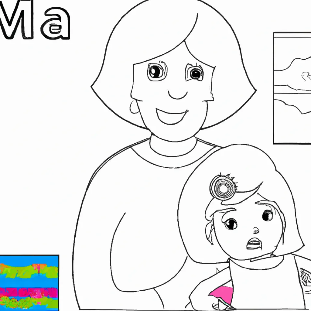 Pinte de Amor: Desenho de Mãe para Colorir! Desenho para pintar desenhos da mae amor familia