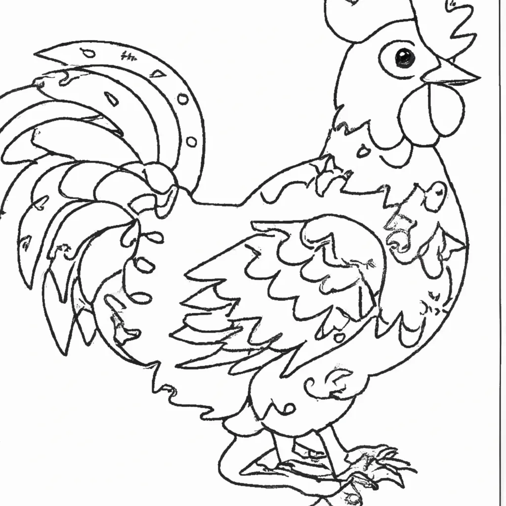 Pinte e Divirta-se: Desenho de Galinha para Colorir! Desenho para pintar desenhos galinha