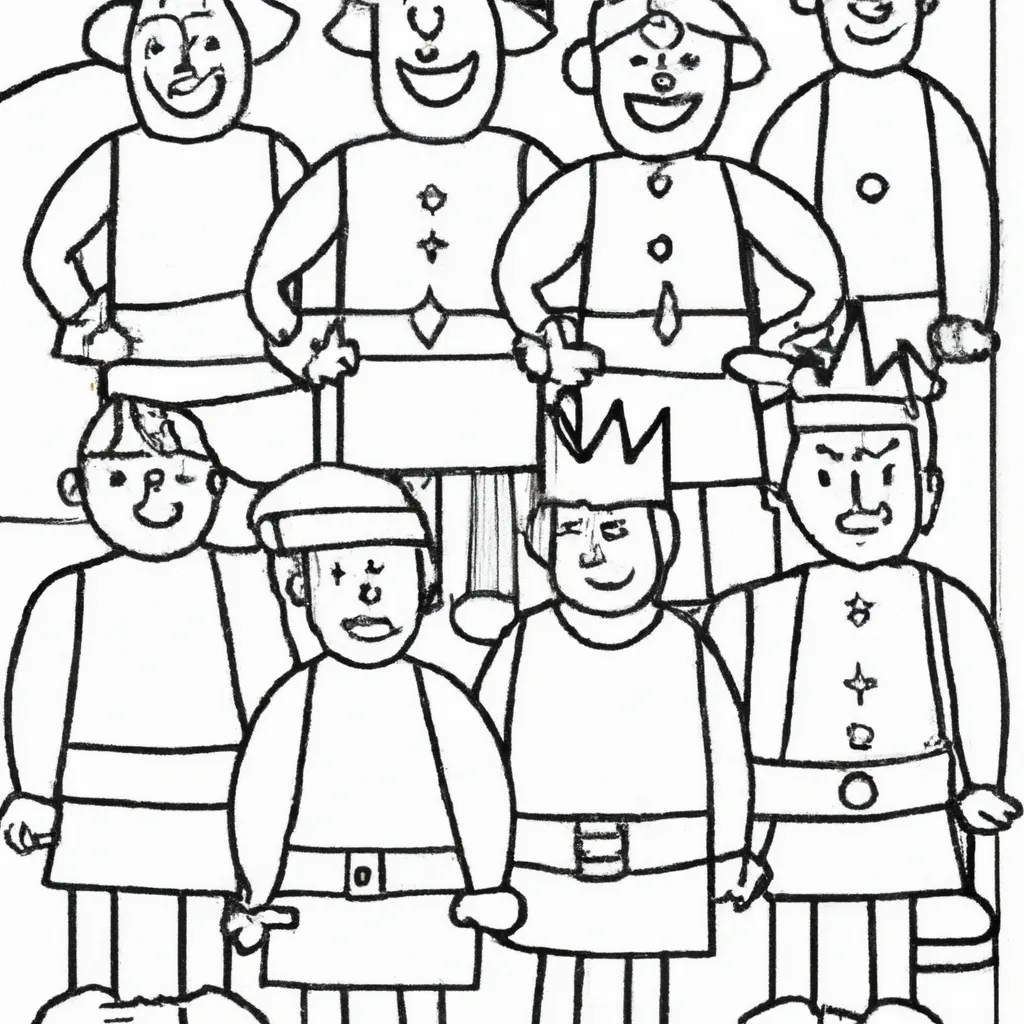 Desenho para pintar desenhos homens