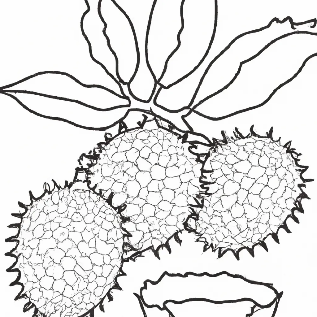 Desenho para pintar desenhos lichia